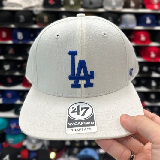 Los Angeles Dodgers White/Blue '47 Brand Snapback