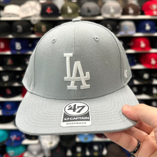 Los Angeles Dodgers Silver/White '47 Brand Snapback