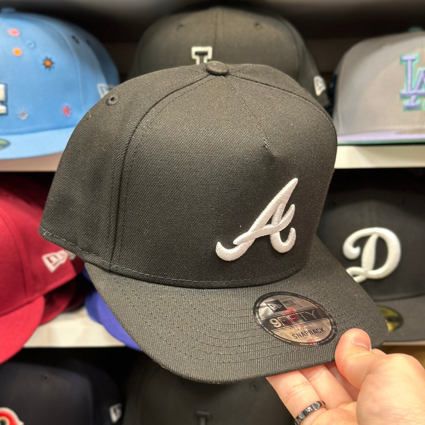 Atlanta Braves MLB A-Frame | New Era 9FIFTY Adjustable Snapback | Black