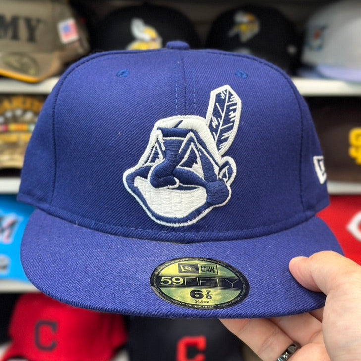 New Era Cleveland Indians Vintage 59FIFTY Fitted Hat | Blue