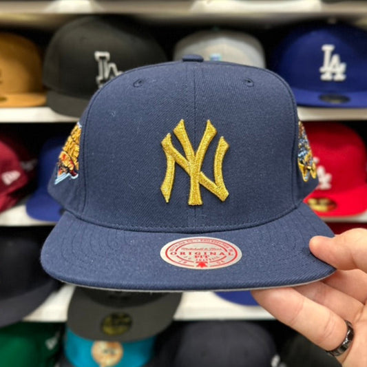 New York Yankees 'World Series Identity' Navy/Gold Mitchell & Ness Snapback