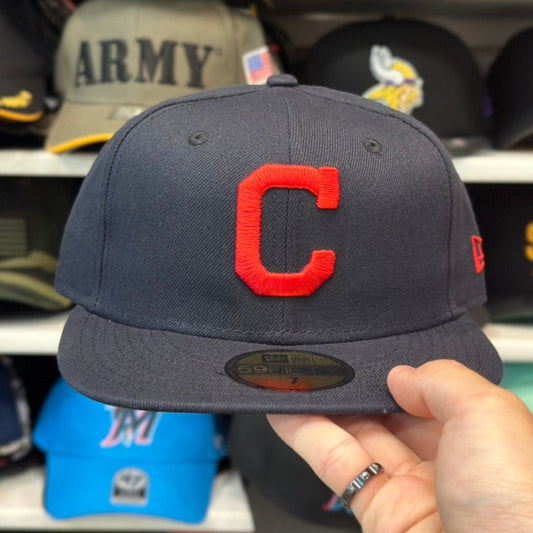 New Era Cleveland Indians 59FIFTY Fitted Hat | Navy