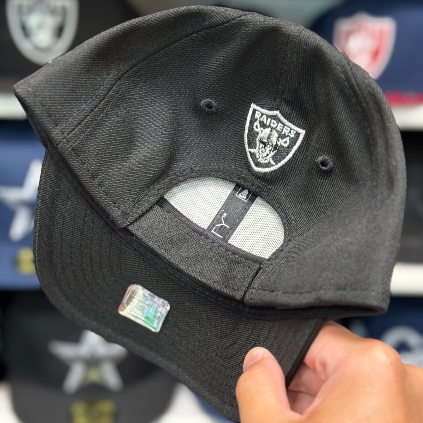 Youth New Era Raiders 9FORTY Ball Cap | Black