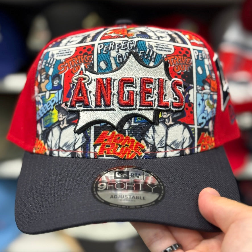 New Era Los Angeles Angels 'Diamond Hero Edition' A-Frame 9FORTY Snapback - Red