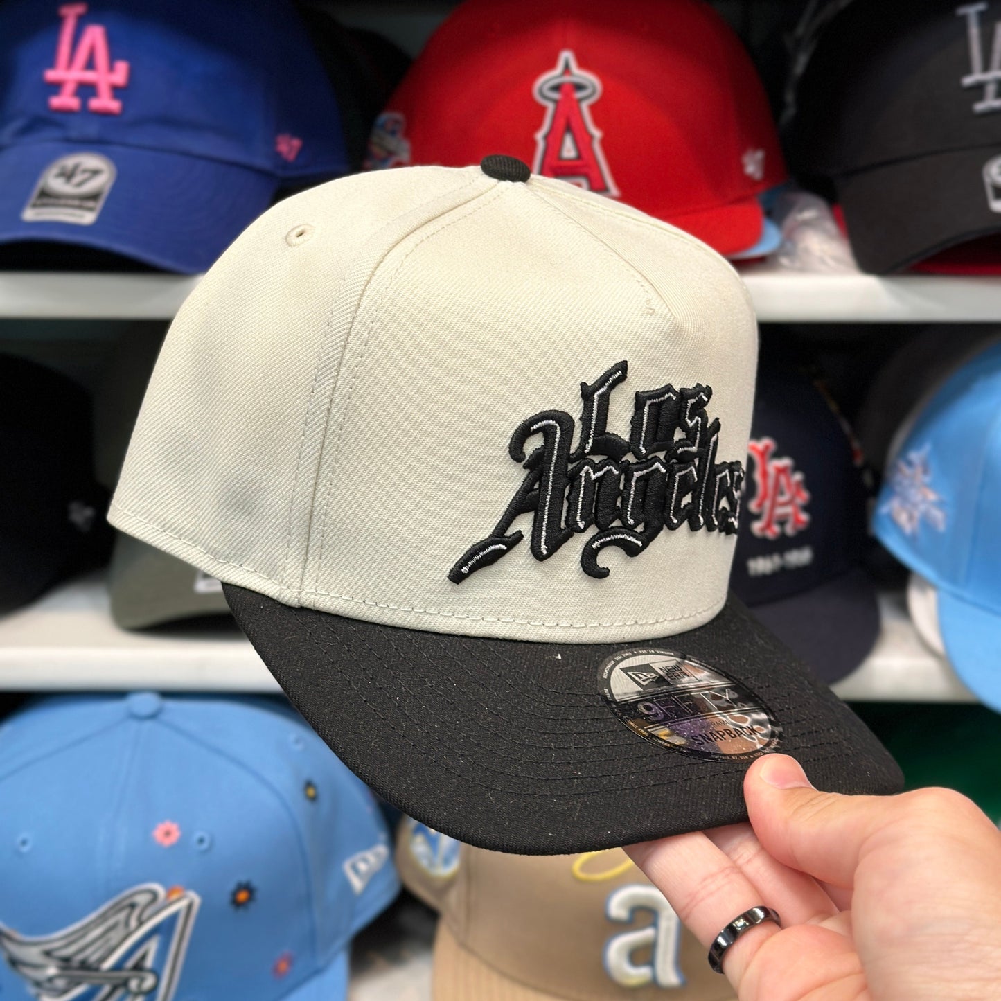 New Era Los Angeles Clippers A-Frame Creme/Black 9FIFTY Snapback