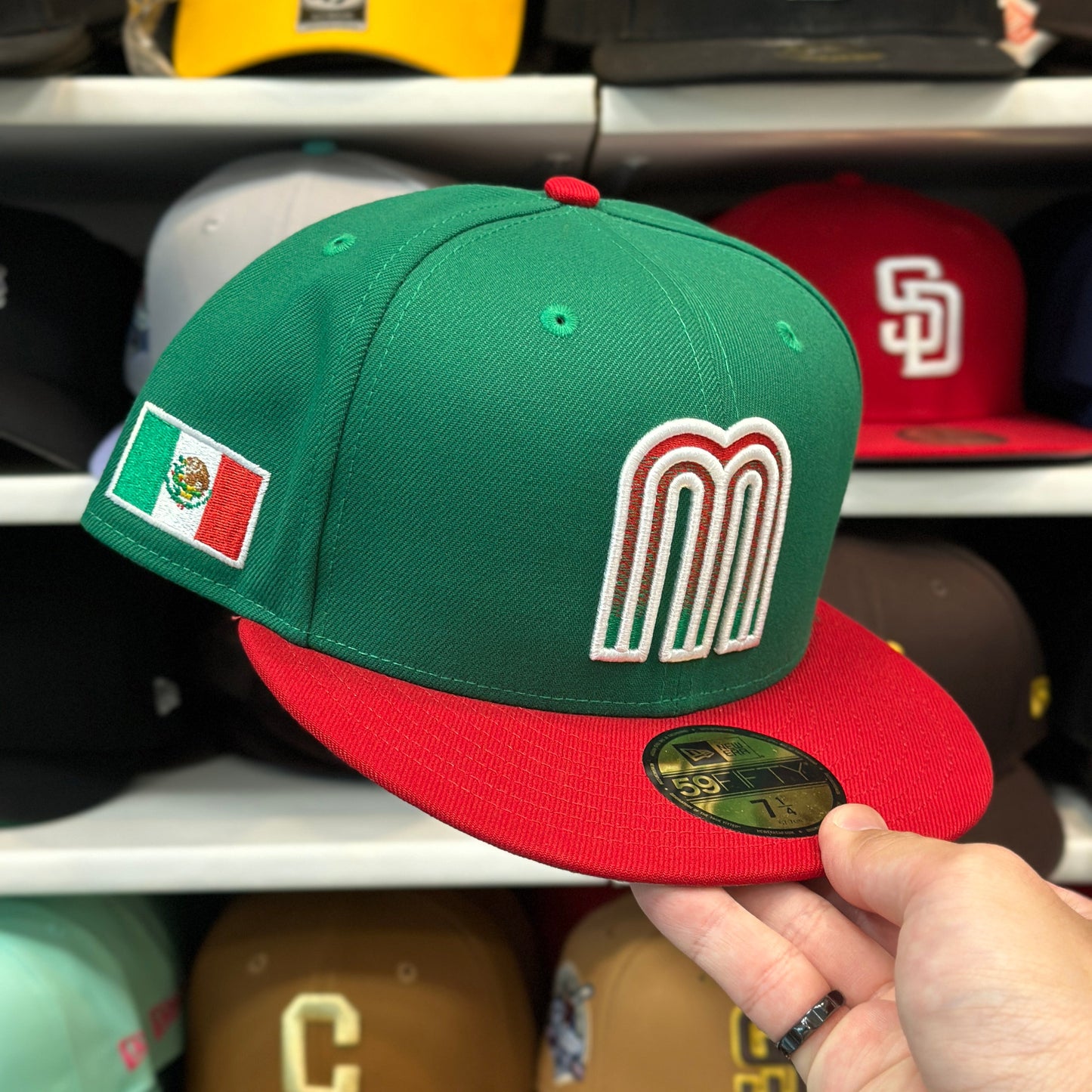 Mexico WBC World Baseball Classic | Classic New Era 59FIFTY Fitted | Green/Red