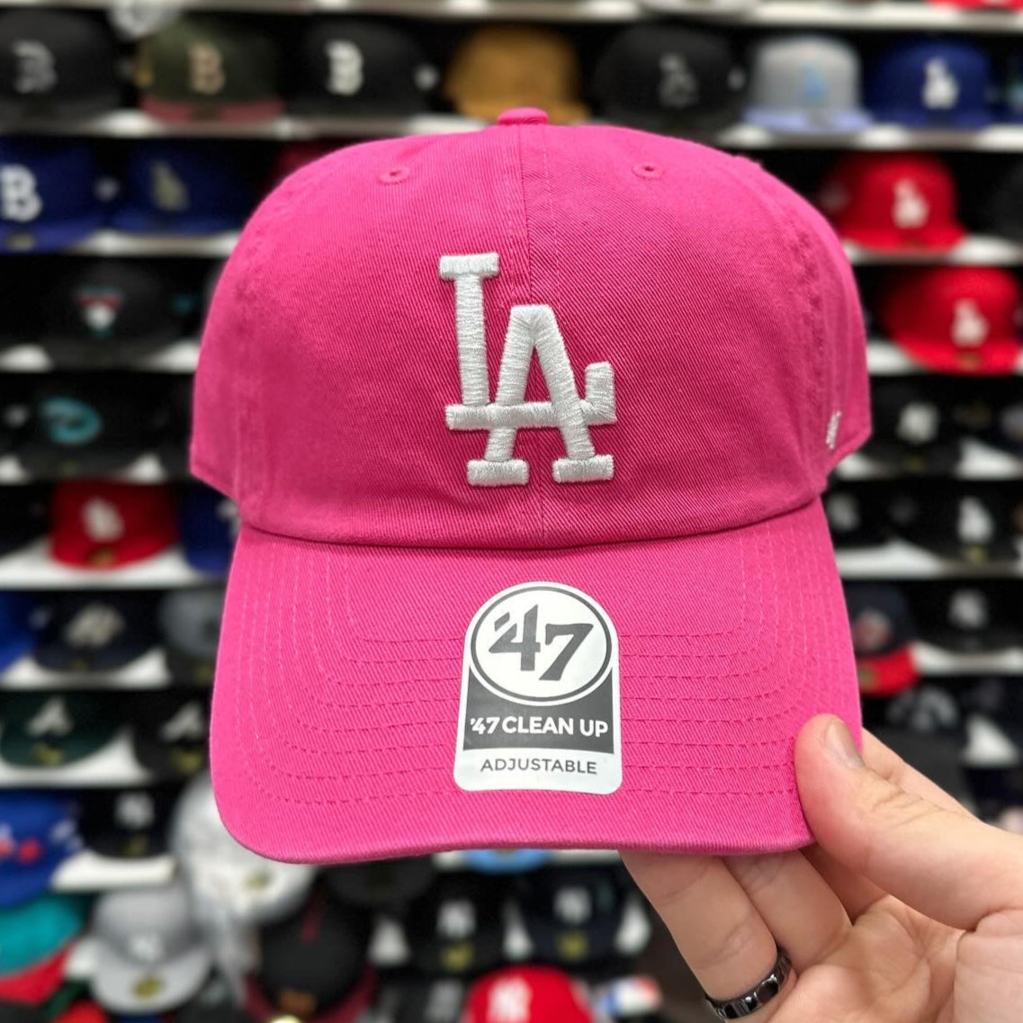 LA Dodgers MLB Dad Cap '47 Brand Clean Up Adjustable Curve Hat Color Options