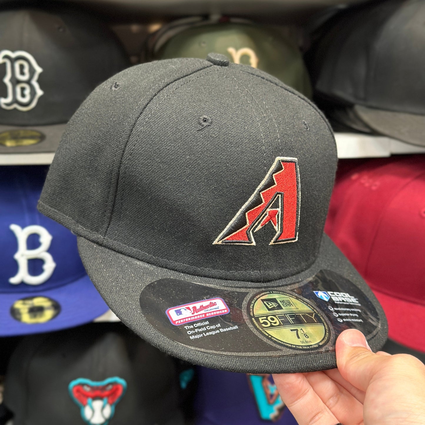 New Era 59FIFTY Arizona Diamondbacks MLB Fitted Hat Classic Sized Cap Black