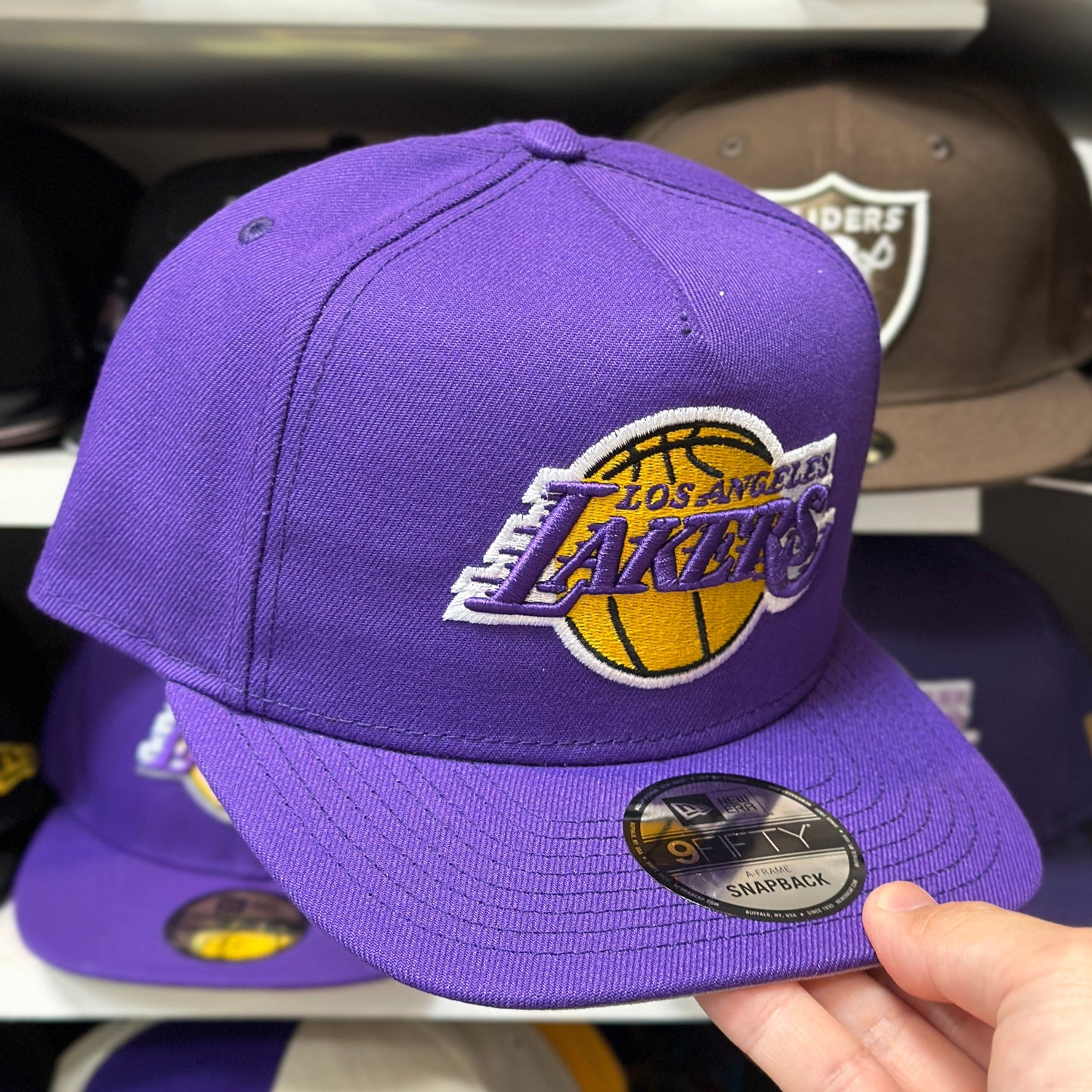 New Era LA Lakers NBA A-Frame 9FIFTY Snapback Purple