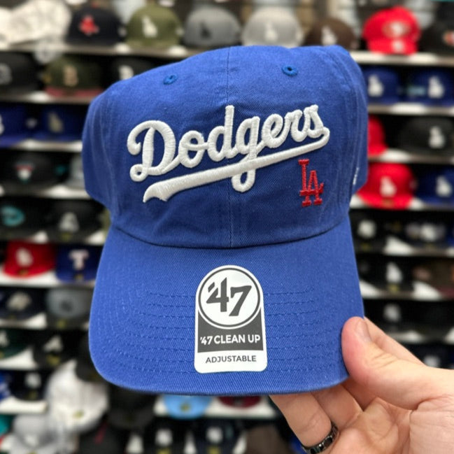 LA Dodgers MLB Dad Cap '47 Brand Clean Up Adjustable Curve Hat Color Options