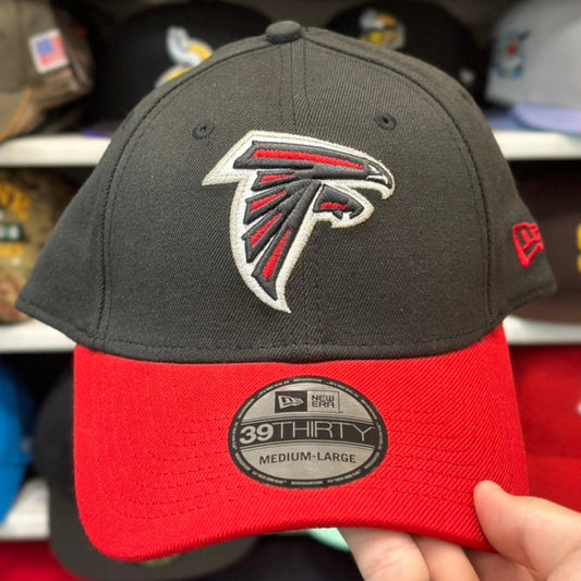 New Era Atlanta Falcon 39THIRTY Ball Cap Black/Red