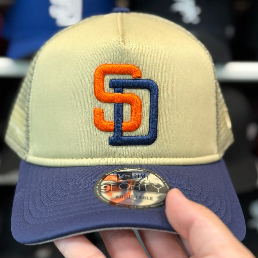 New Era San Diego Padres Foam Trucker A-Frame 9FORTY Snapback