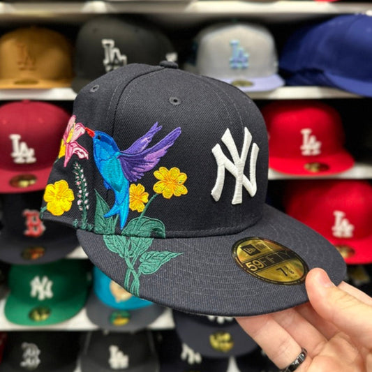 New Era New York Yankees 'Wild Botanical Series' Navy/White 59FIFTY Fitted Hat