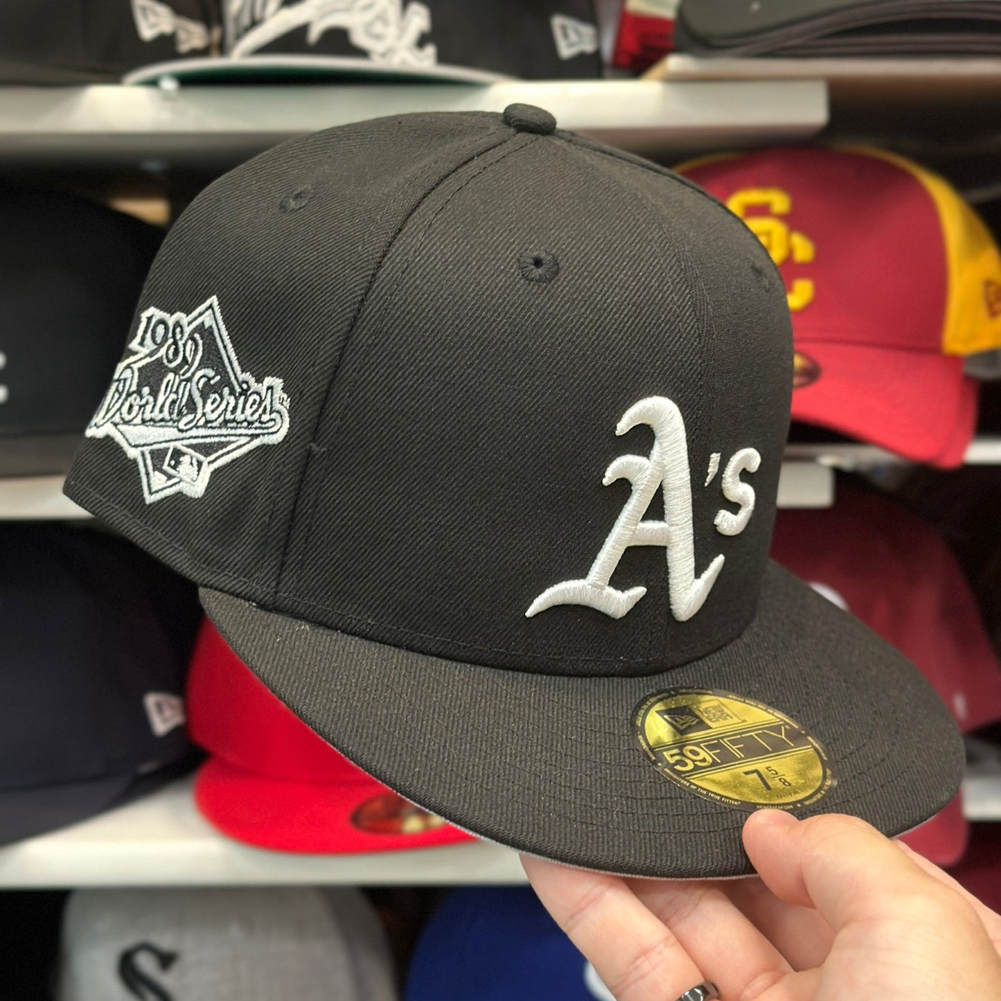 New Era Oakland Athletics 'World Series' Fitted Hat | Black