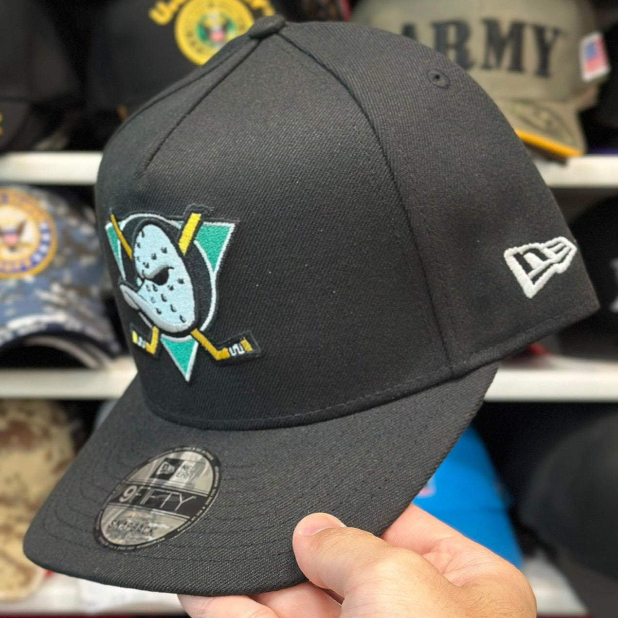 New Era Anaheim Ducks A-Frame 9FIFTY Snapback Black