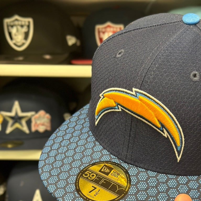 New Era 59FIFTY LA Chargers NFL Fitted Hat Sized Cap Blue