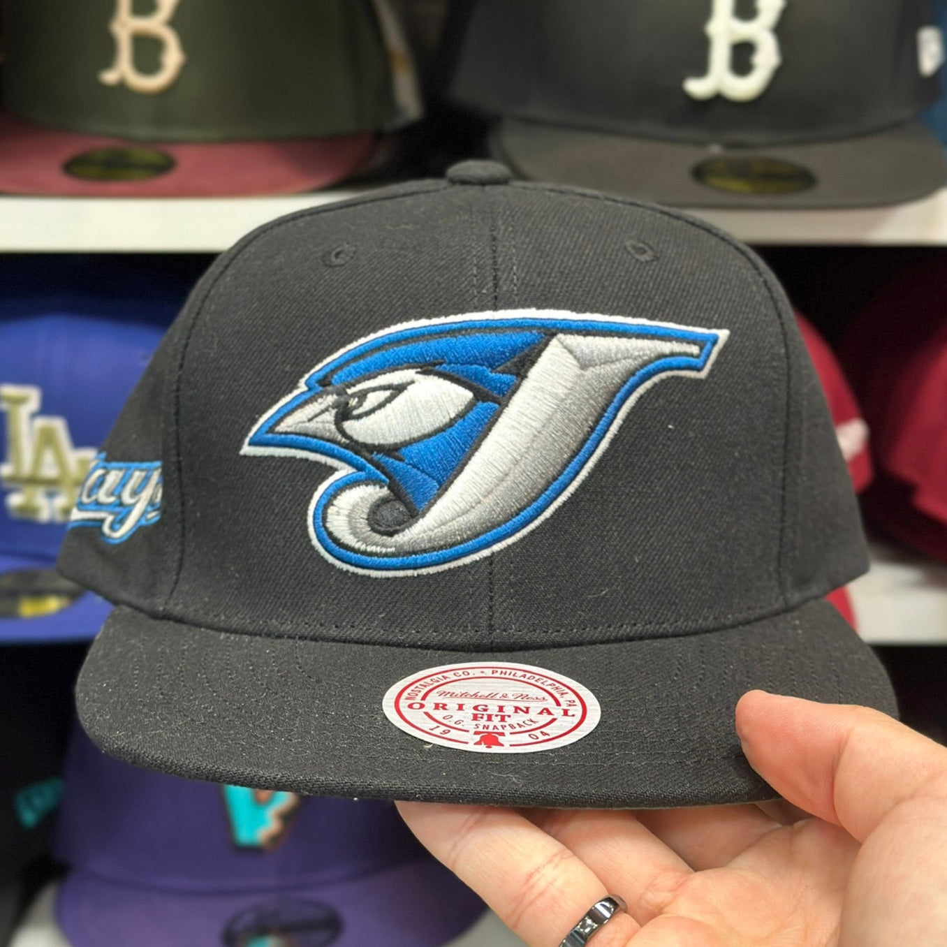 Toronto Blue Jays Black Mitchell & Ness Snapback