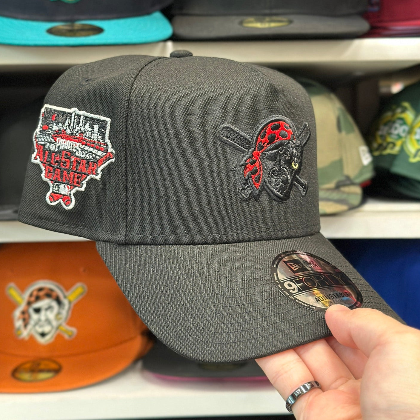New Era Pittsburgh Pirates 'All Star Game' A-Frame 9FORTY Snapback Black