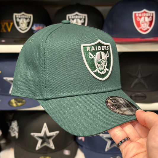 New Era Las Vegas Raiders A-Frame Dark Green 9FORTY Snapback