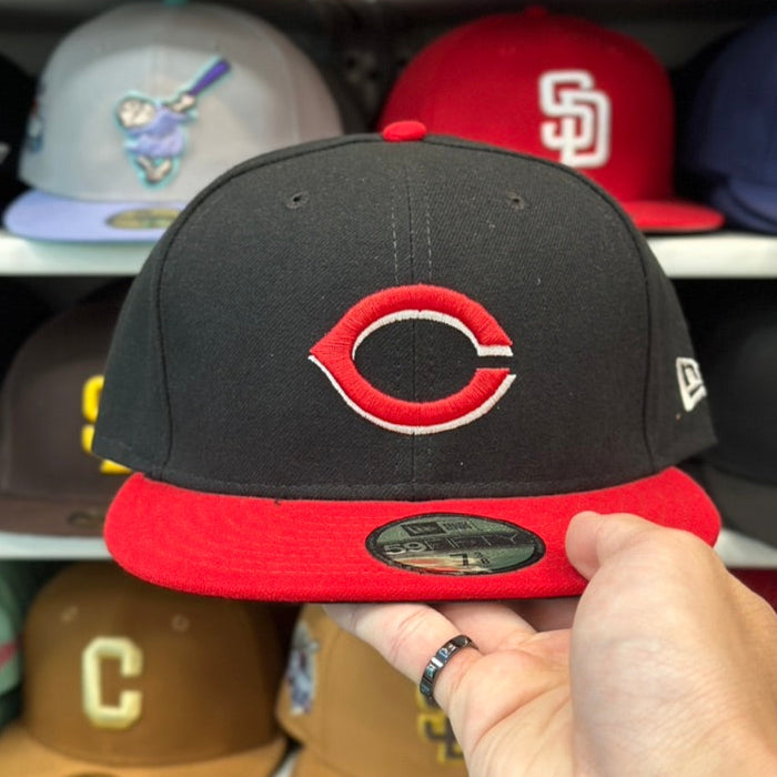 New Era Cincinnati Reds 59FIFTY Fitted Hat | Black/Red