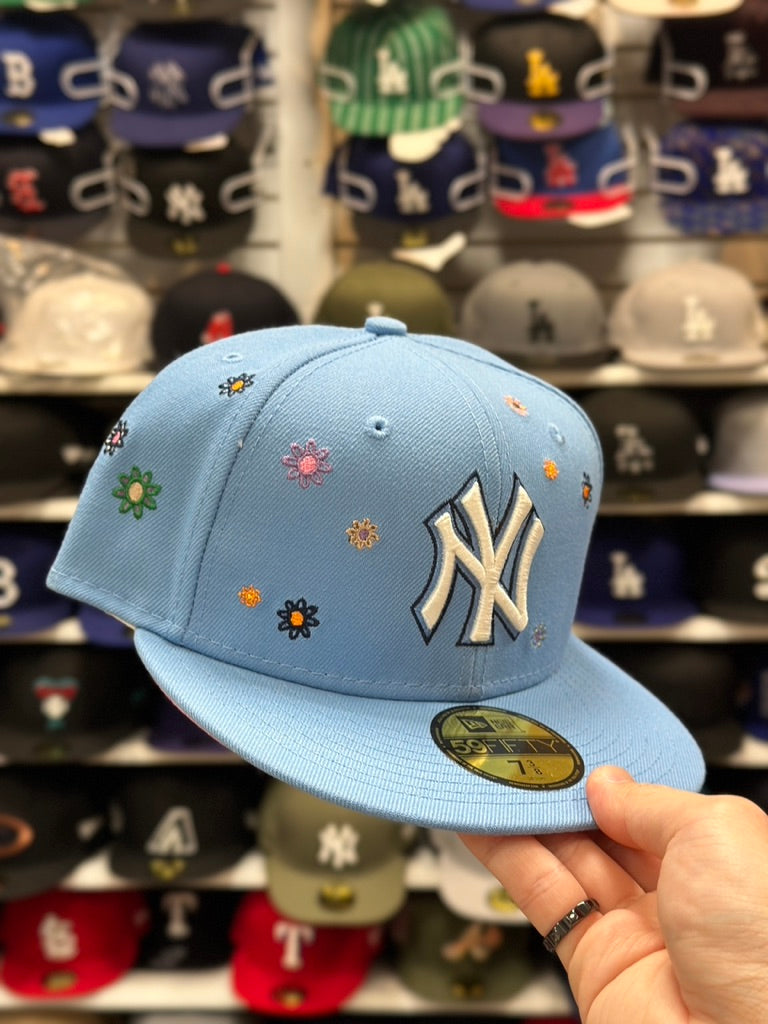 New York Yankees flowers patch good hat