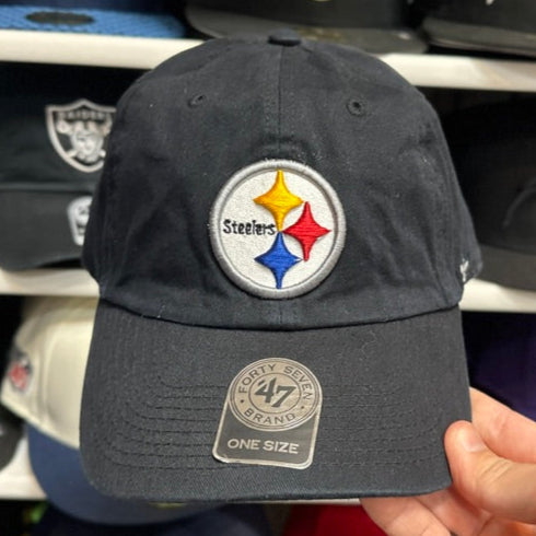 Pittsburgh Steelers Dad Cap '47 Brand Black