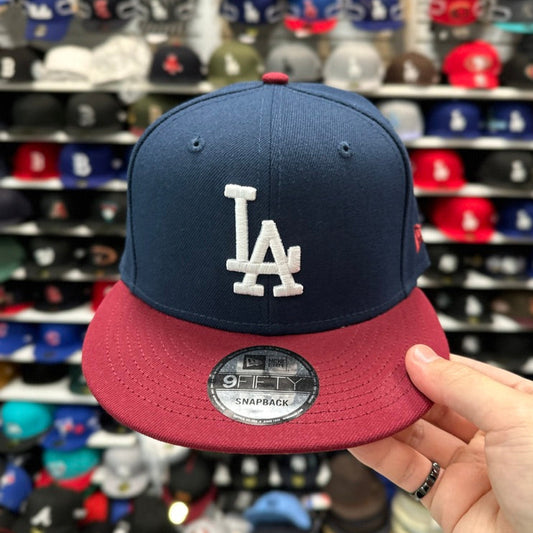 New Era Los Angeles Dodgers Navy/Maroon 9FIFTY Snapback
