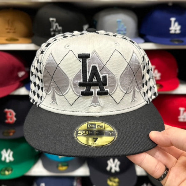 New Era 59FIFTY LA Dodgers MLB Vintage Spades Fitted Cap White/Black