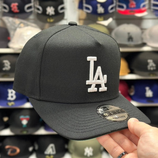New Era Los Angeles Dodgers A-Frame Black/White 9FIFTY Snapback