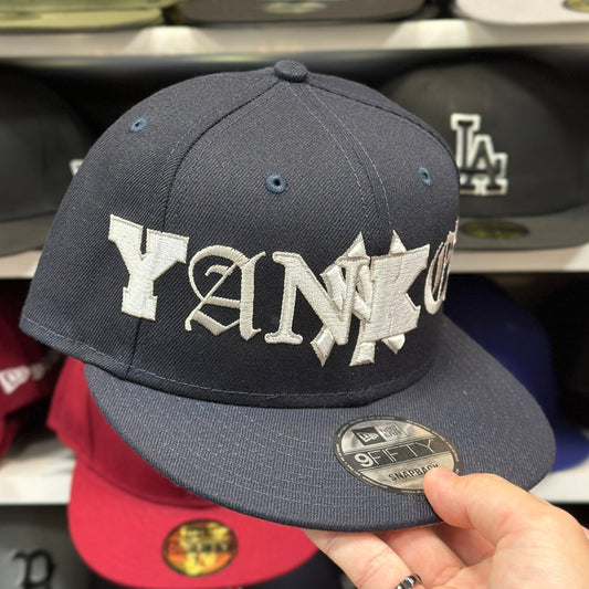 New Era New York Yankees 'Font Pack' Navy/Silver 9FIFTY Snapback