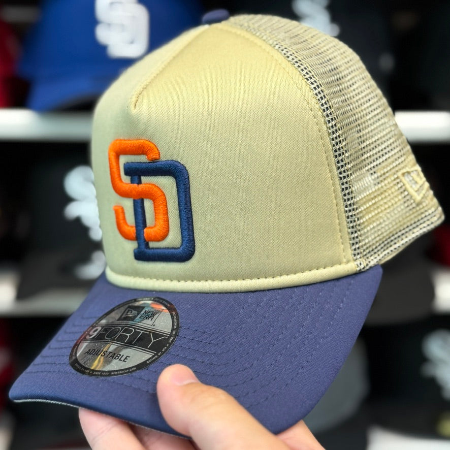 New Era San Diego Padres Foam Trucker A-Frame 9FORTY Snapback