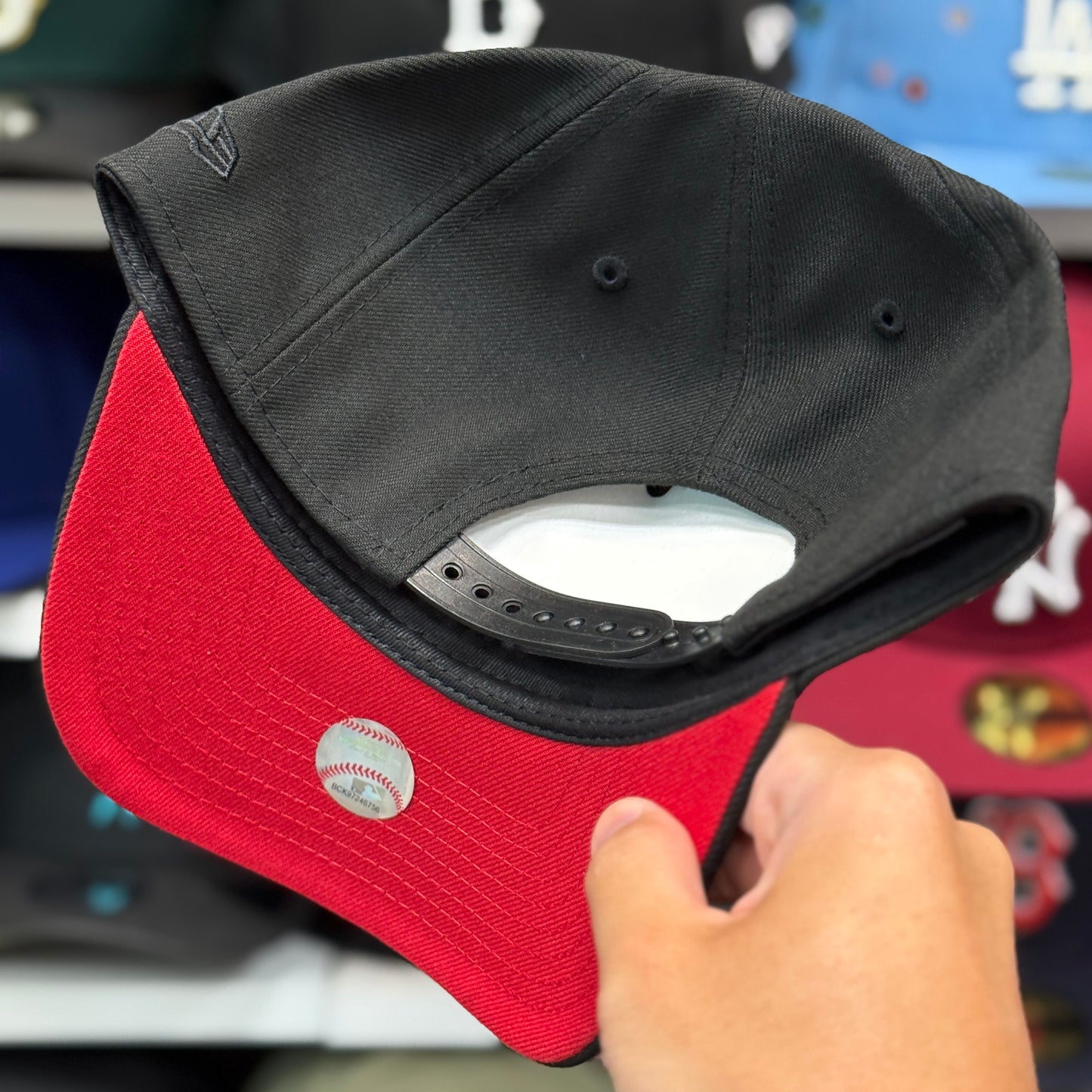 New Era St. Louis Cardinals 'Final Season' A-Frame 9FORTY Snapback Black Red Under Brim