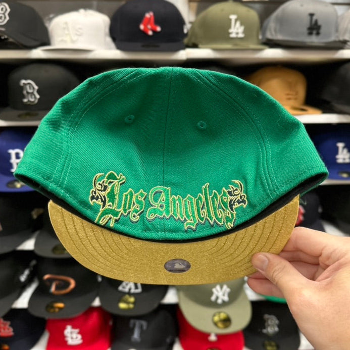 New Era 59FIFTY LA Dodgers MLB Vintage Green/Gold Retro Fitted Cap Green