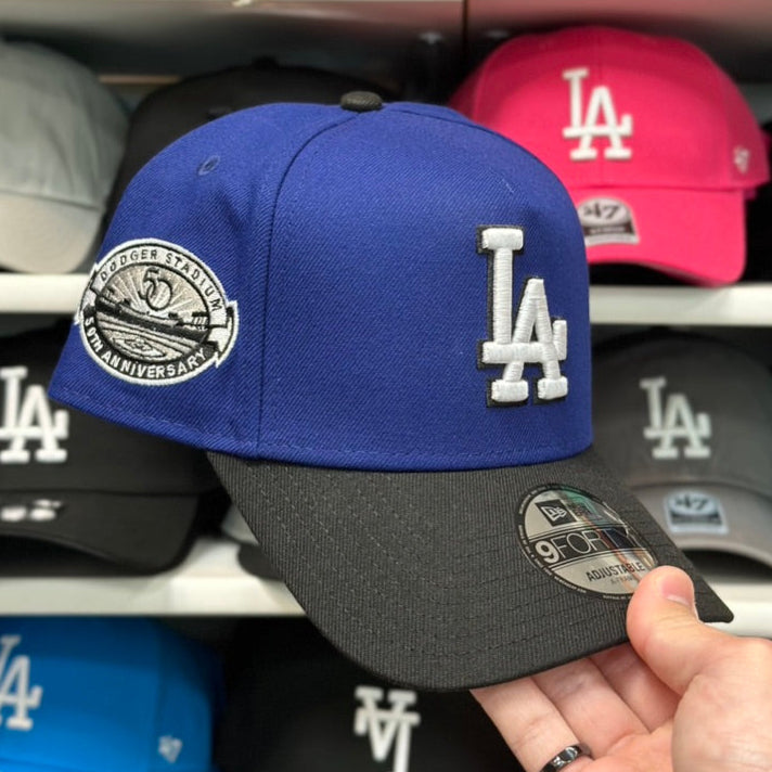 New Era Los Angeles Dodgers '50th Anniversary' A-Frame 9FORTY Snapback Blue/Black