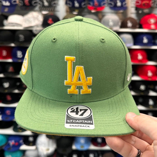 Los Angeles Dodgers Green/Orange '47 Brand Snapback