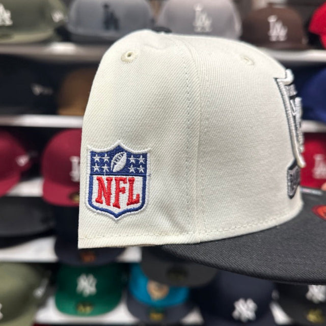 Las Vegas Raiders NFL AFC | New Era 59FIFTY Fitted Cap | Crème/Black