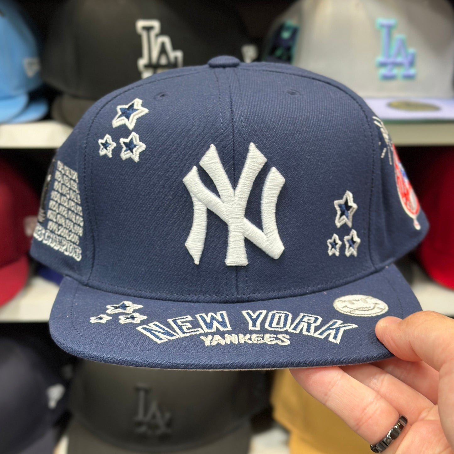 New York Yankees MLB Celebratory Patch | Mitchell & Ness Snapback | Navy