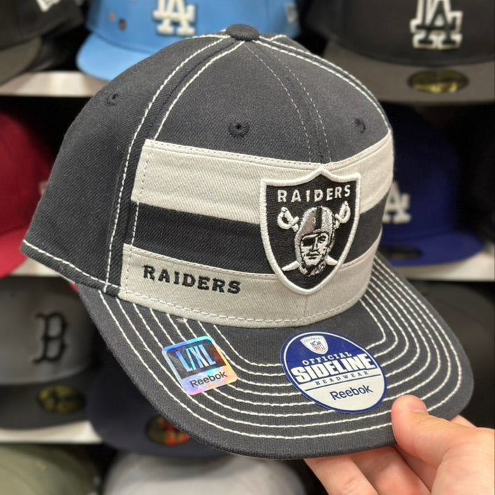 Oakland Raiders NFL Fitted Cap | Vintage Reebok Sideline | L/XL