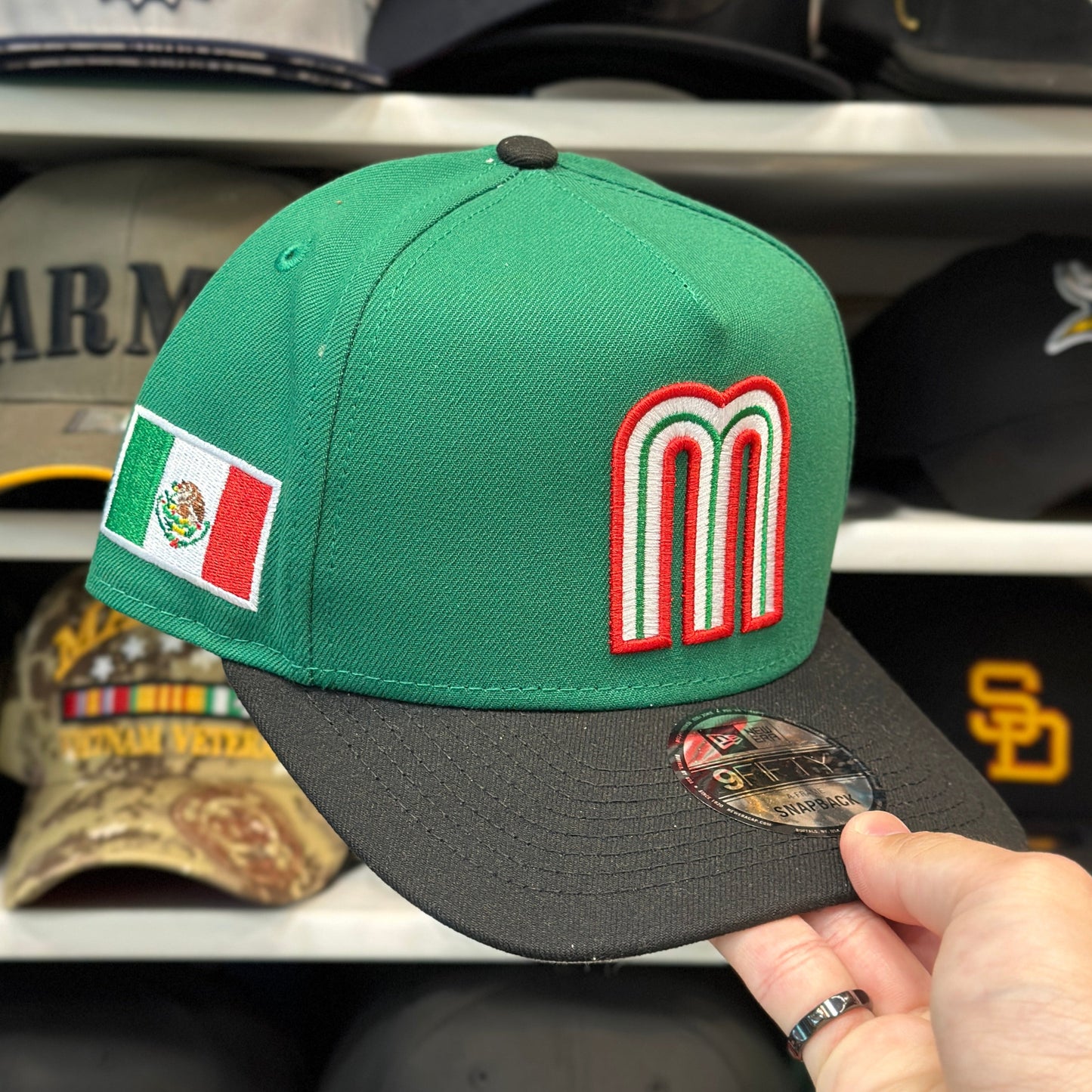 Mexico WBC World Baseball Classic | New Era 9FIFTY A-Frame Snapback | Green/Black