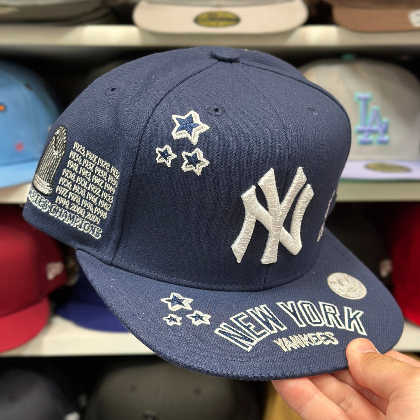 New York Yankees MLB Celebratory Patch | Mitchell & Ness Snapback | Navy