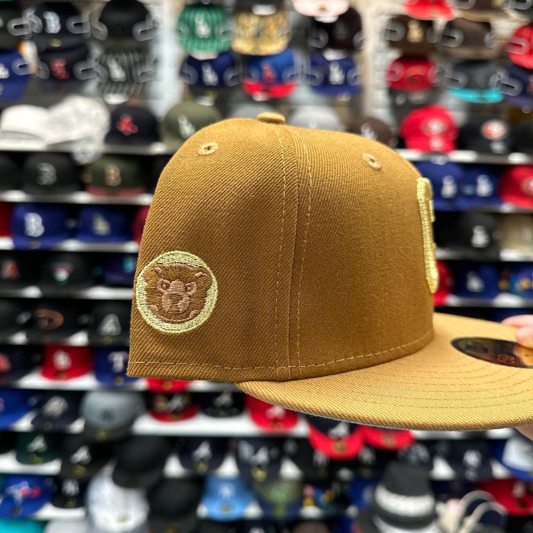 New Era Chicago Cubs 59FIFTY Fitted Hat | Tan/Gold