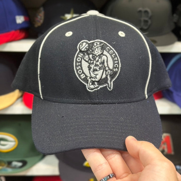 Boston Celtics NBA Ball Cap Hat | Vintage Reebok Adjustable Cap | Black