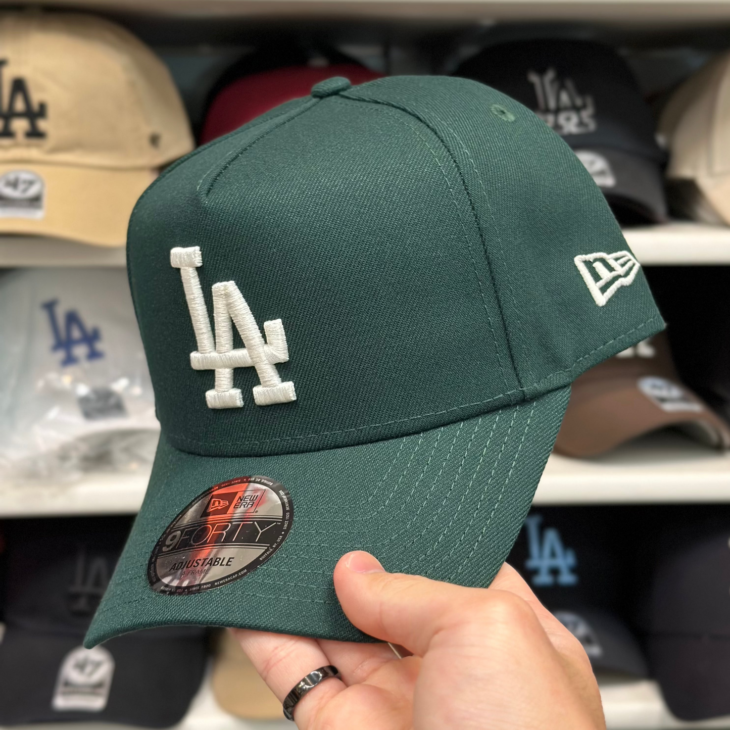 New Era LA Dodgers A-Frame 9FORTY Snapback Dark Green