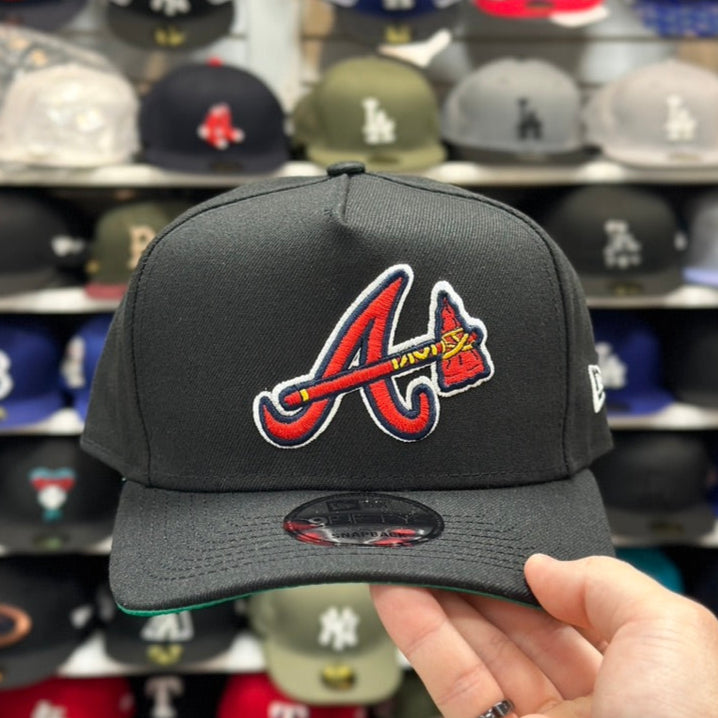 New Era Atlanta Braves A-Frame 9FIFTY Snapback Black