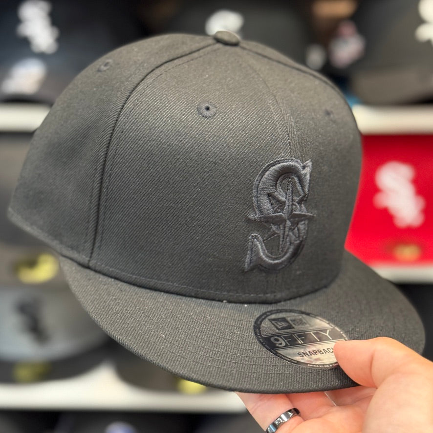 New Era Seattle Mariners Black/Black 9FIFTY Snapback