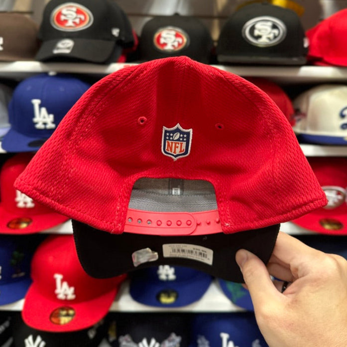 San Francisco 49ers NFL Dry-Fit | New Era 9FORTY Adjustable Ball Cap | Red/Black