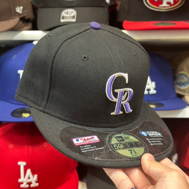 New Era Colorado Rockies 59FIFTY Fitted Hat | Black