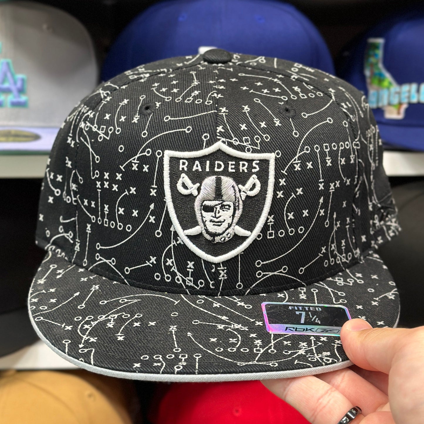 Los Angeles Raiders NFL Fitted Hat | Vintage Reebok | Black
