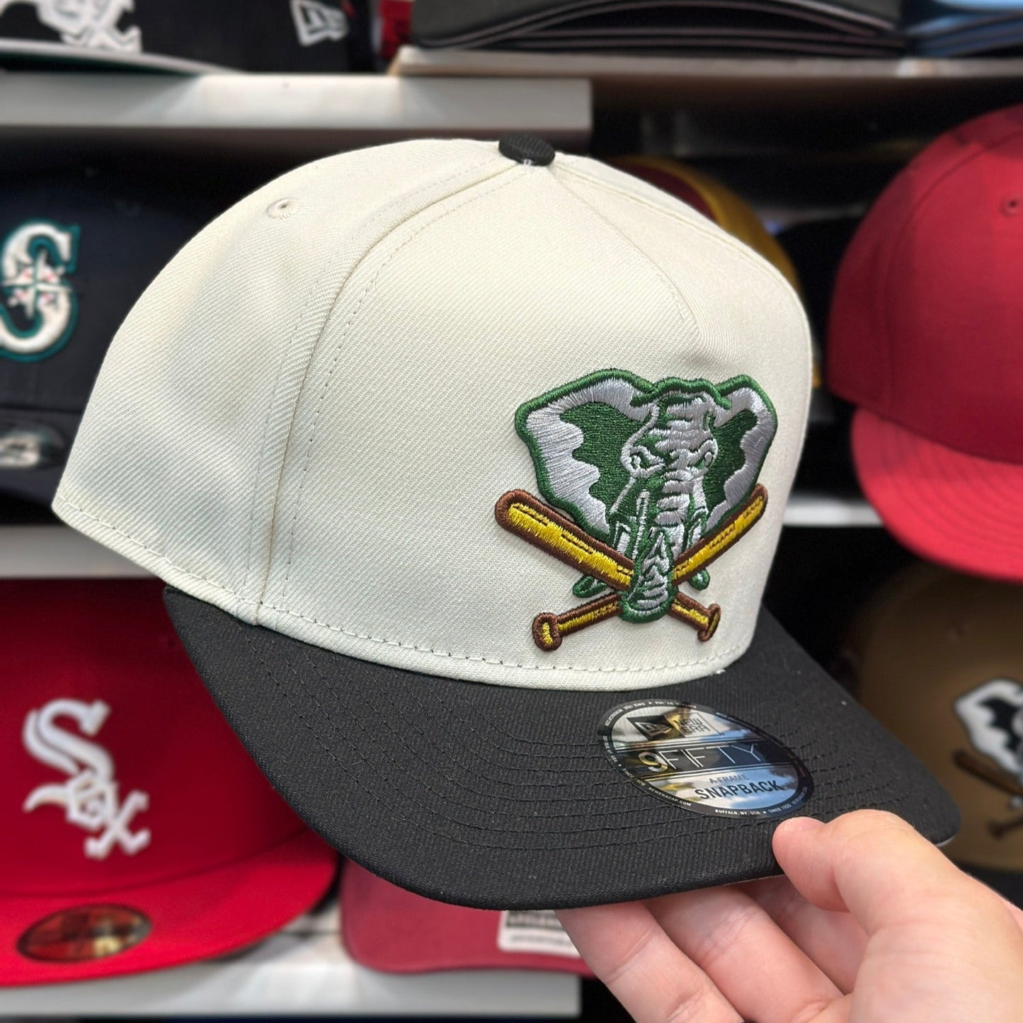 New Era Atlanta Braves A-Frame 9FIFTY Snapback White/Black
