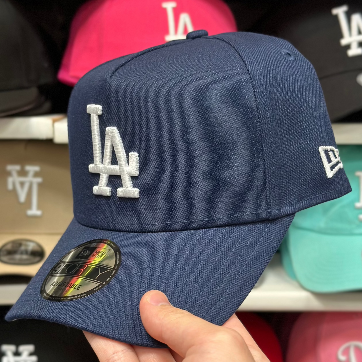 New Era Los Angeles Dodgers A-Frame Navy 9FORTY Snapback - Product Image